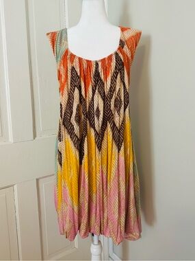 Diane Von Furstenberg DVF Print Bubble Dress XL EUC